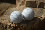 Polished Lightning Strike Magnesite - Howlite Sphere-Balls - Sold Per Item - From Zimbabwe - Toprock Gemstones and Minerals 