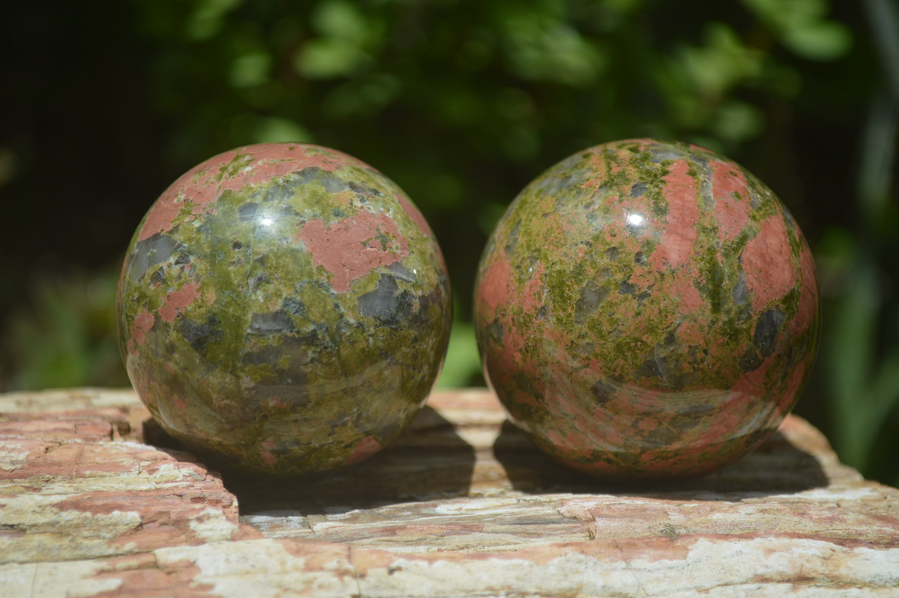 Polished Unakite Sphere-Balls - Sold Per Item - From Messina, South Africa - Toprock Gemstones and Minerals 