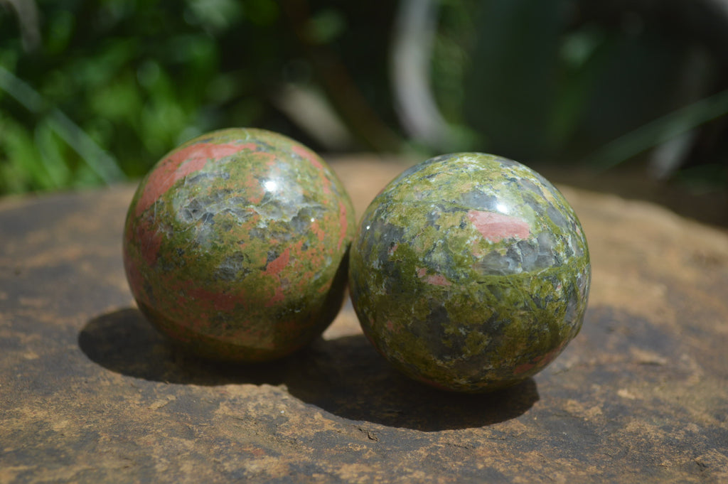 Polished Unakite Sphere-Balls - Sold Per Item - From Messina, South Africa - Toprock Gemstones and Minerals 