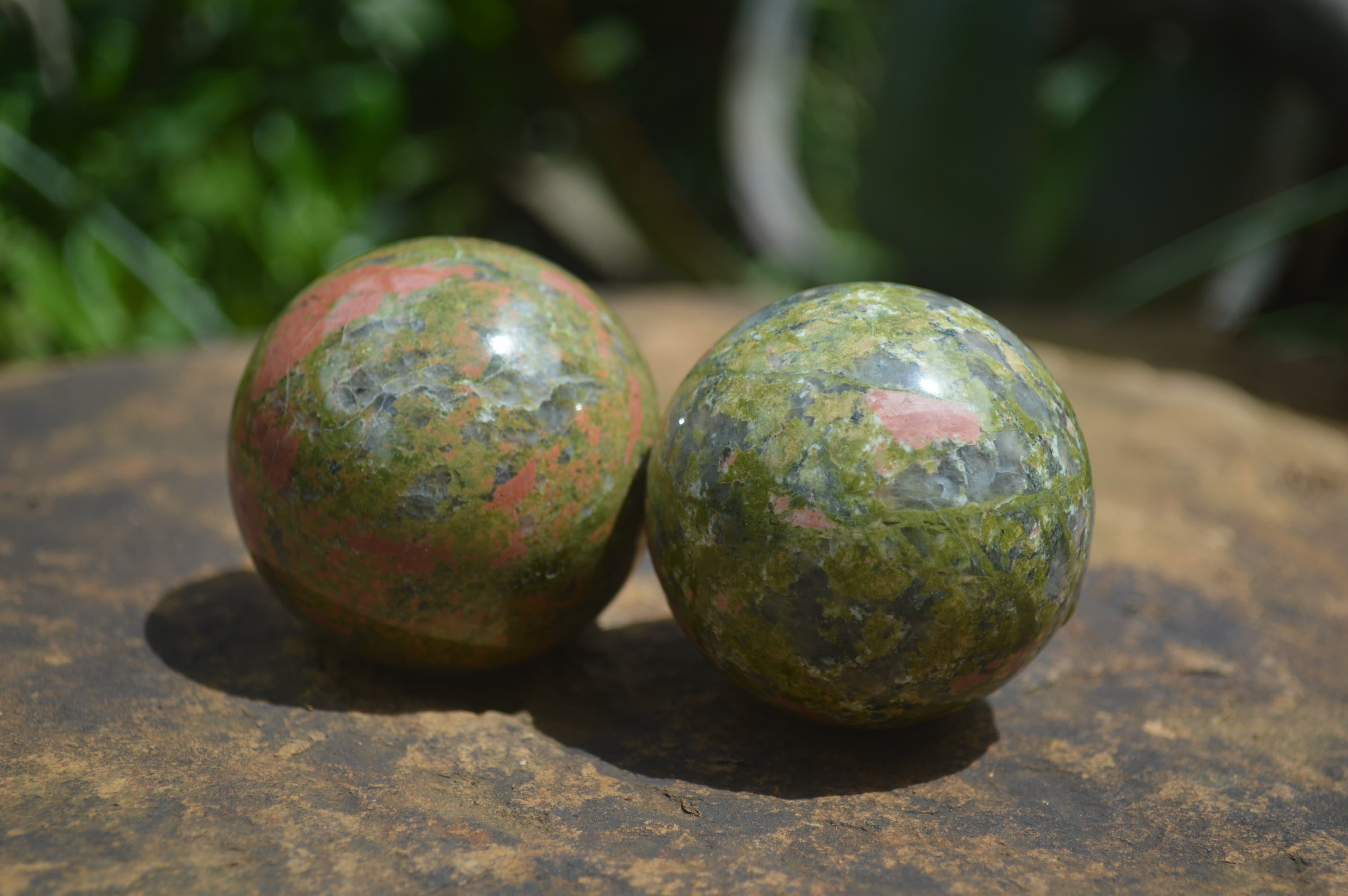 Polished Unakite Sphere-Balls - Sold Per Item - From Messina, South Africa - Toprock Gemstones and Minerals 