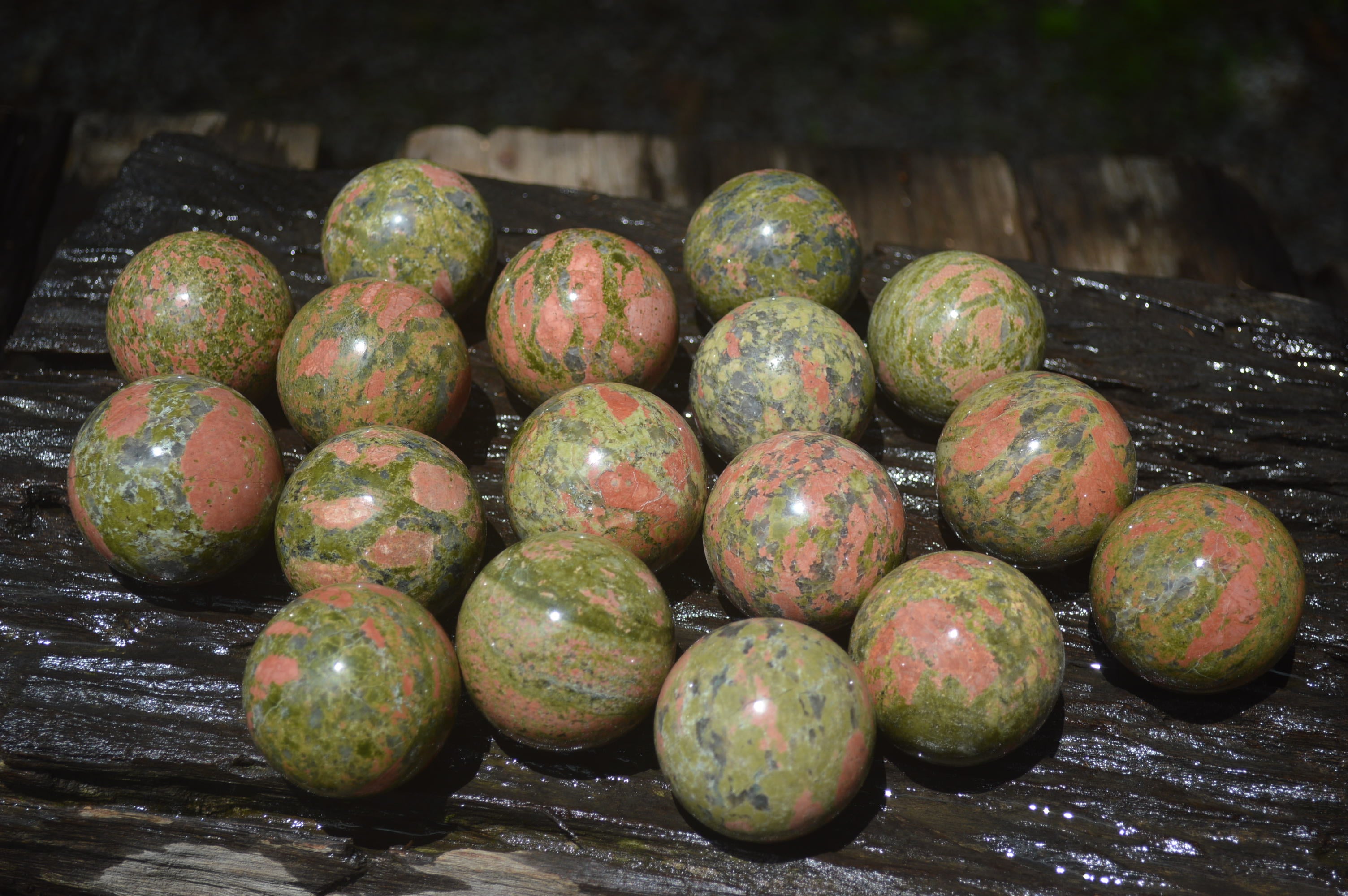 Polished Unakite Sphere-Balls - Sold Per Item - From Messina, South Africa - Toprock Gemstones and Minerals 