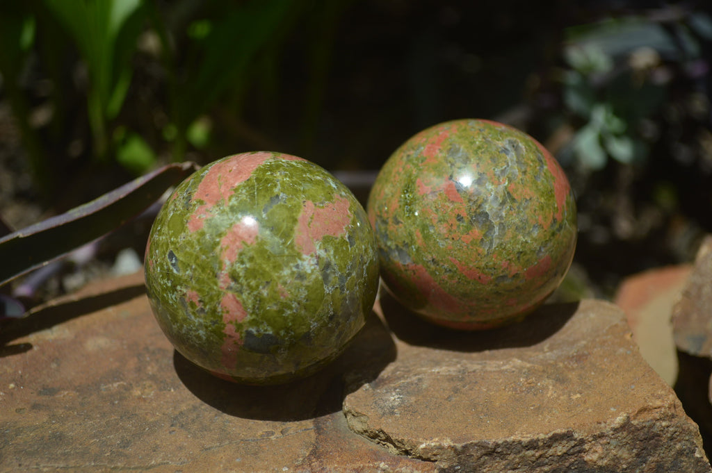 Polished Unakite Sphere-Balls - Sold Per Item - From Messina, South Africa - Toprock Gemstones and Minerals 