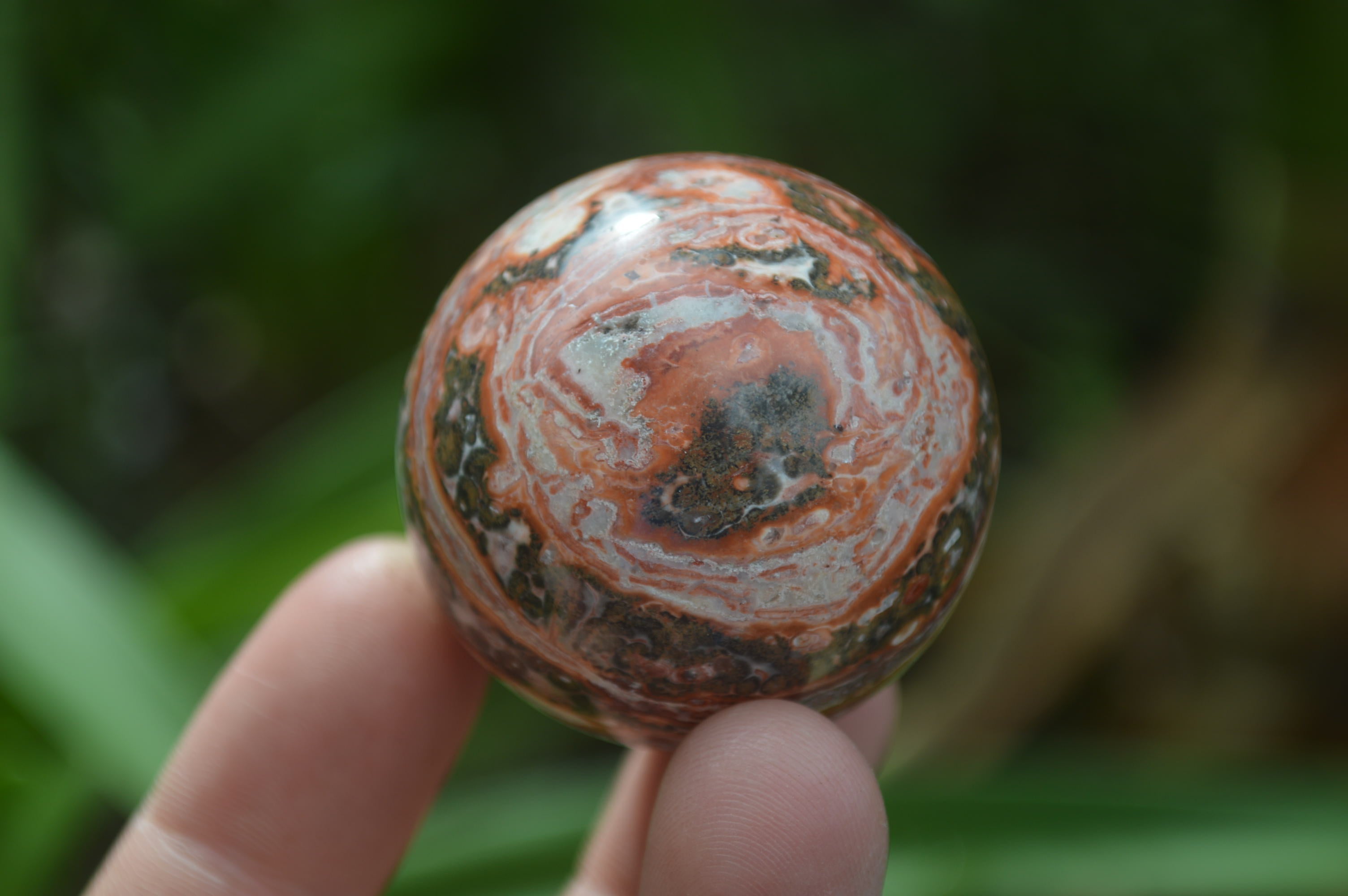 Polished Snakeskin Rhyolite Jasper Sphere - Ball - sold per item - From Australia - Toprock Gemstones and Minerals 