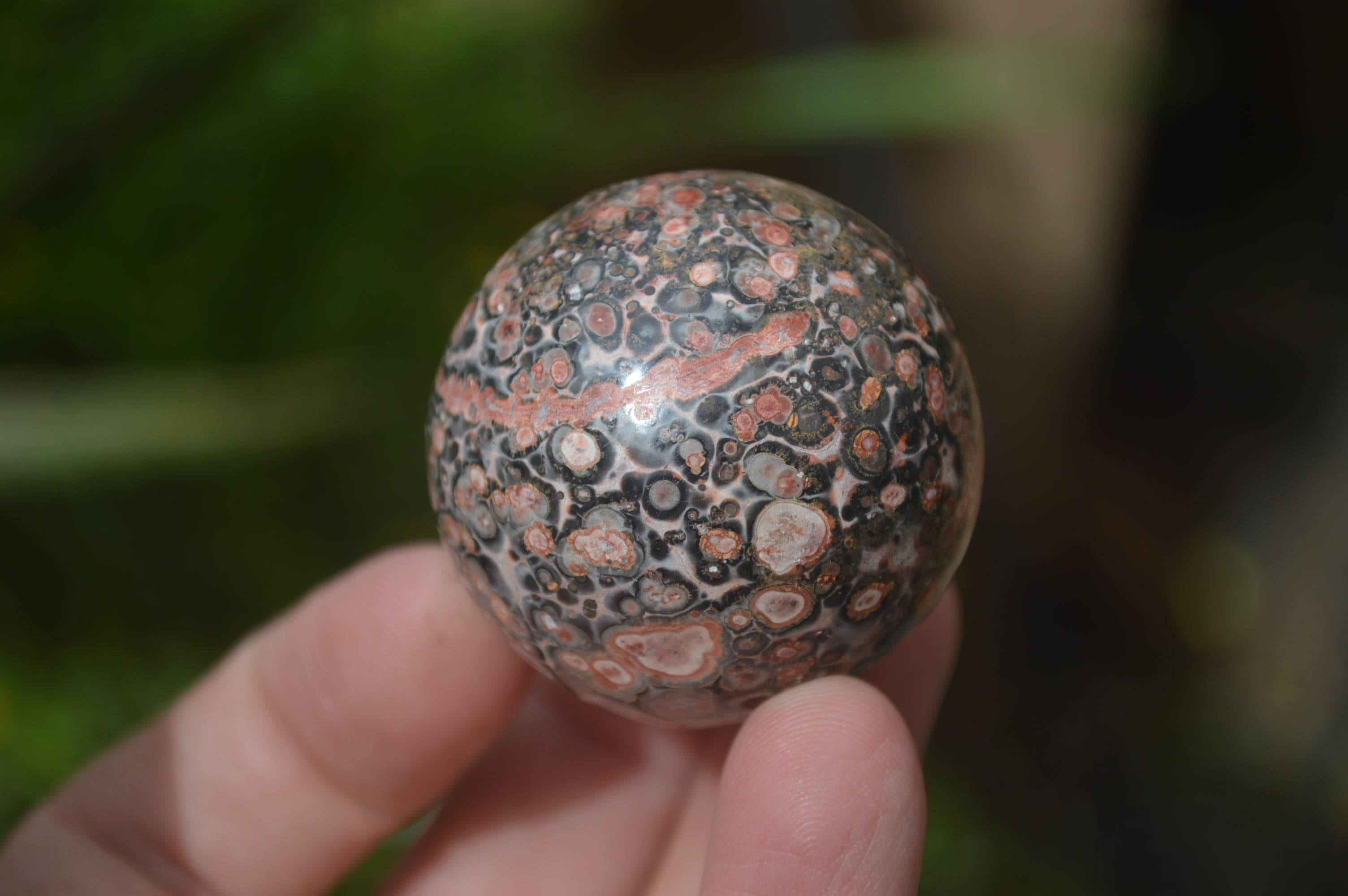 Polished Snakeskin Rhyolite Jasper Sphere - Ball - sold per item - From Australia - Toprock Gemstones and Minerals 