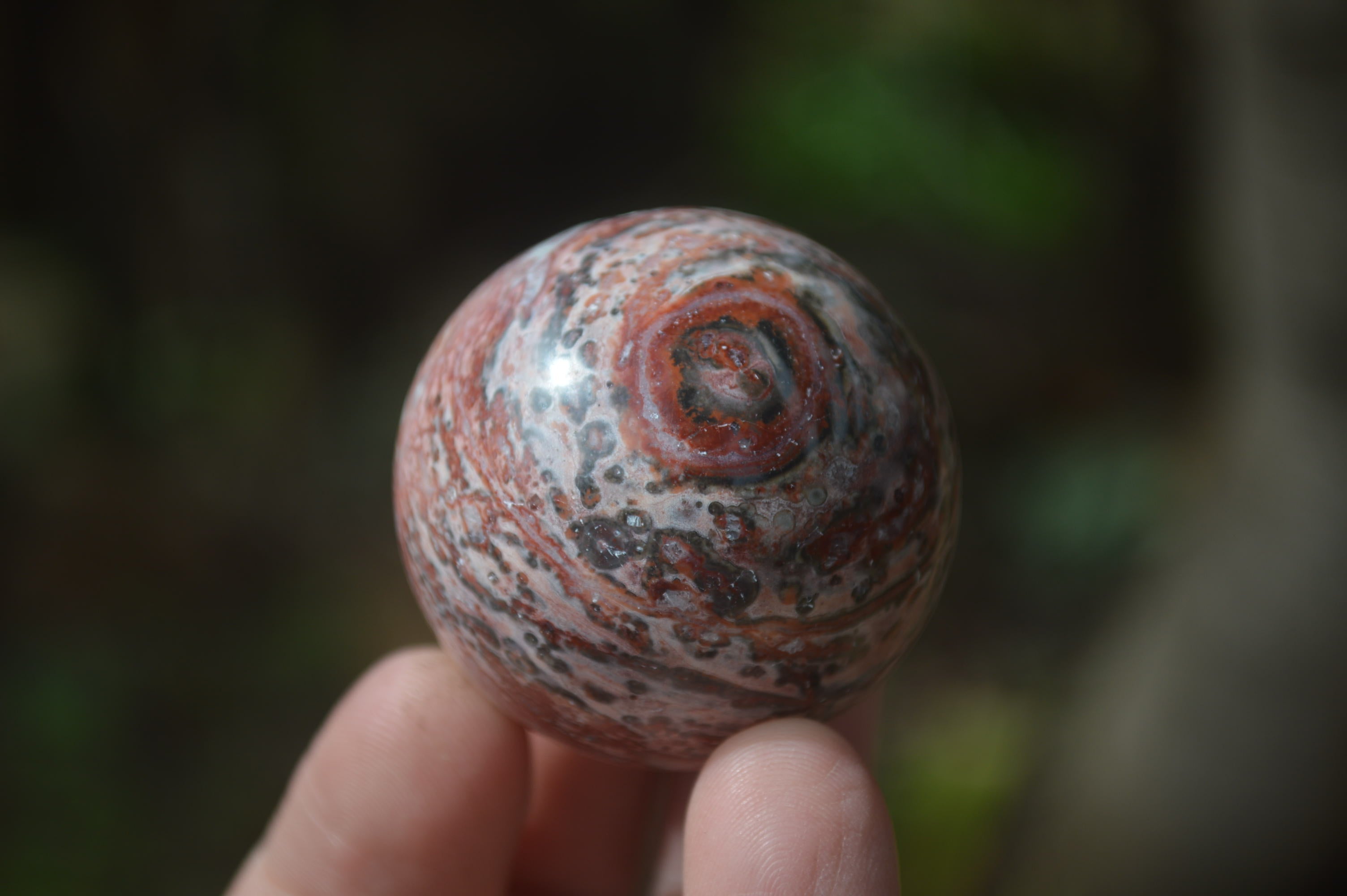 Polished Snakeskin Rhyolite Jasper Sphere - Ball - sold per item - From Australia - Toprock Gemstones and Minerals 