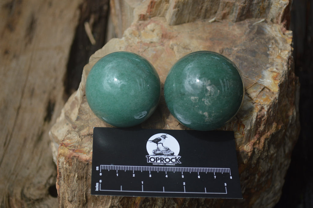 Polished Small Green Quartz Sphere-Balls - Sold Per Item - From Zimbabwe - Toprock Gemstones and Minerals 