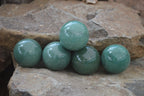 Polished Small Green Quartz Sphere-Balls - Sold Per Item - From Zimbabwe - Toprock Gemstones and Minerals 