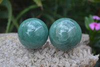 Polished Small Green Quartz Sphere-Balls - Sold Per Item - From Zimbabwe - Toprock Gemstones and Minerals 