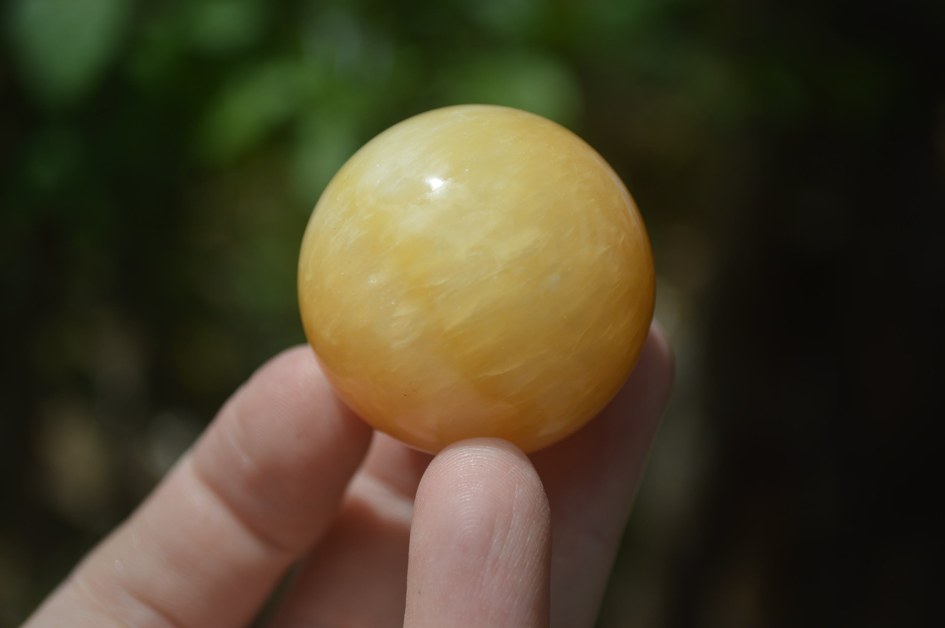 Polished Small Honey Aragonite Gemstone Sphere-Balls - Sold Per Item - From Ais-Ais Namibia - Toprock Gemstones and Minerals 