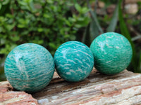 Polished Amazonite Sphere-Balls - Sold Per Item - From Madagascar