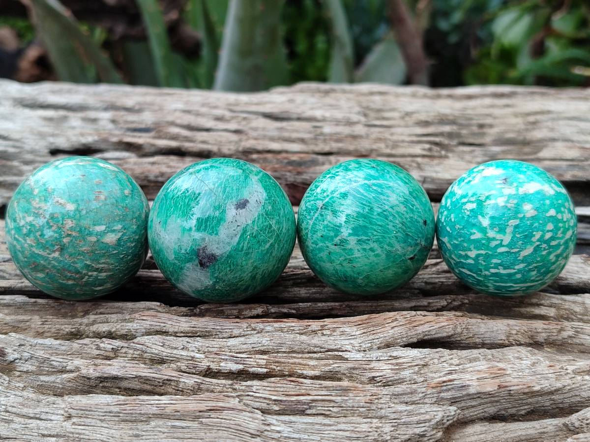 Polished Amazonite Sphere-Balls - Sold Per Item - From Madagascar - Toprock Gemstones and Minerals 