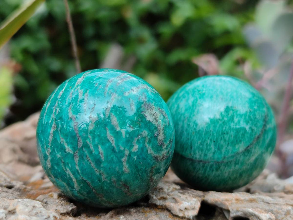 Polished Amazonite Sphere-Balls - Sold Per Item - From Madagascar - Toprock Gemstones and Minerals 