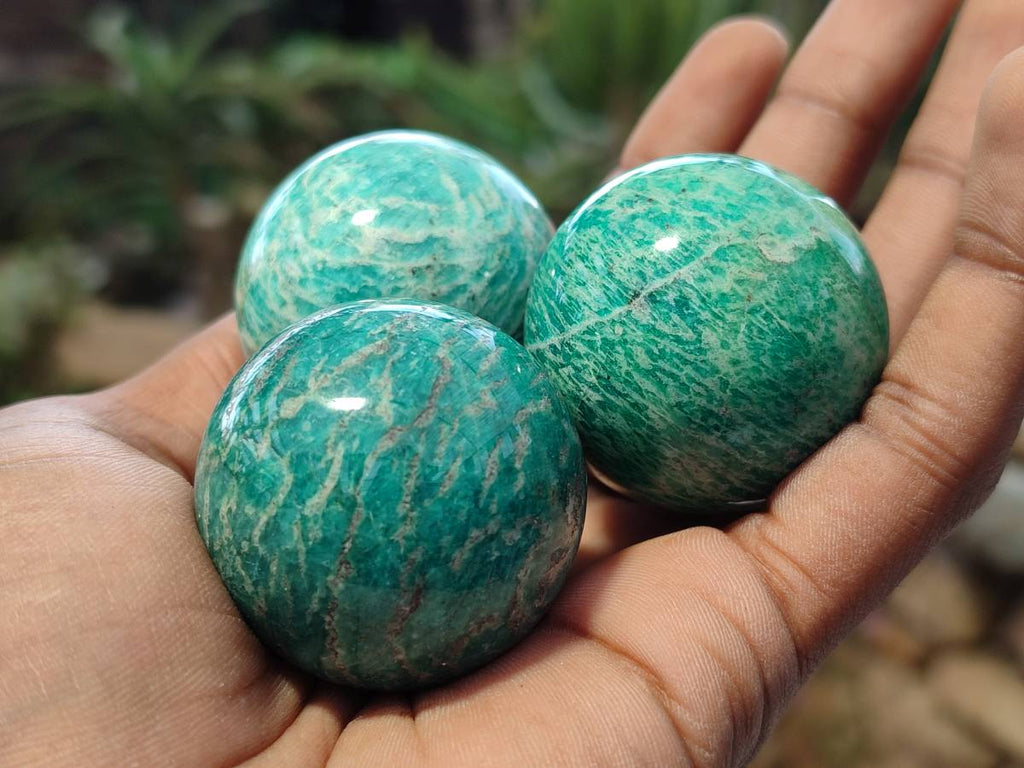 Polished Amazonite Sphere-Balls - Sold Per Item - From Madagascar - Toprock Gemstones and Minerals 