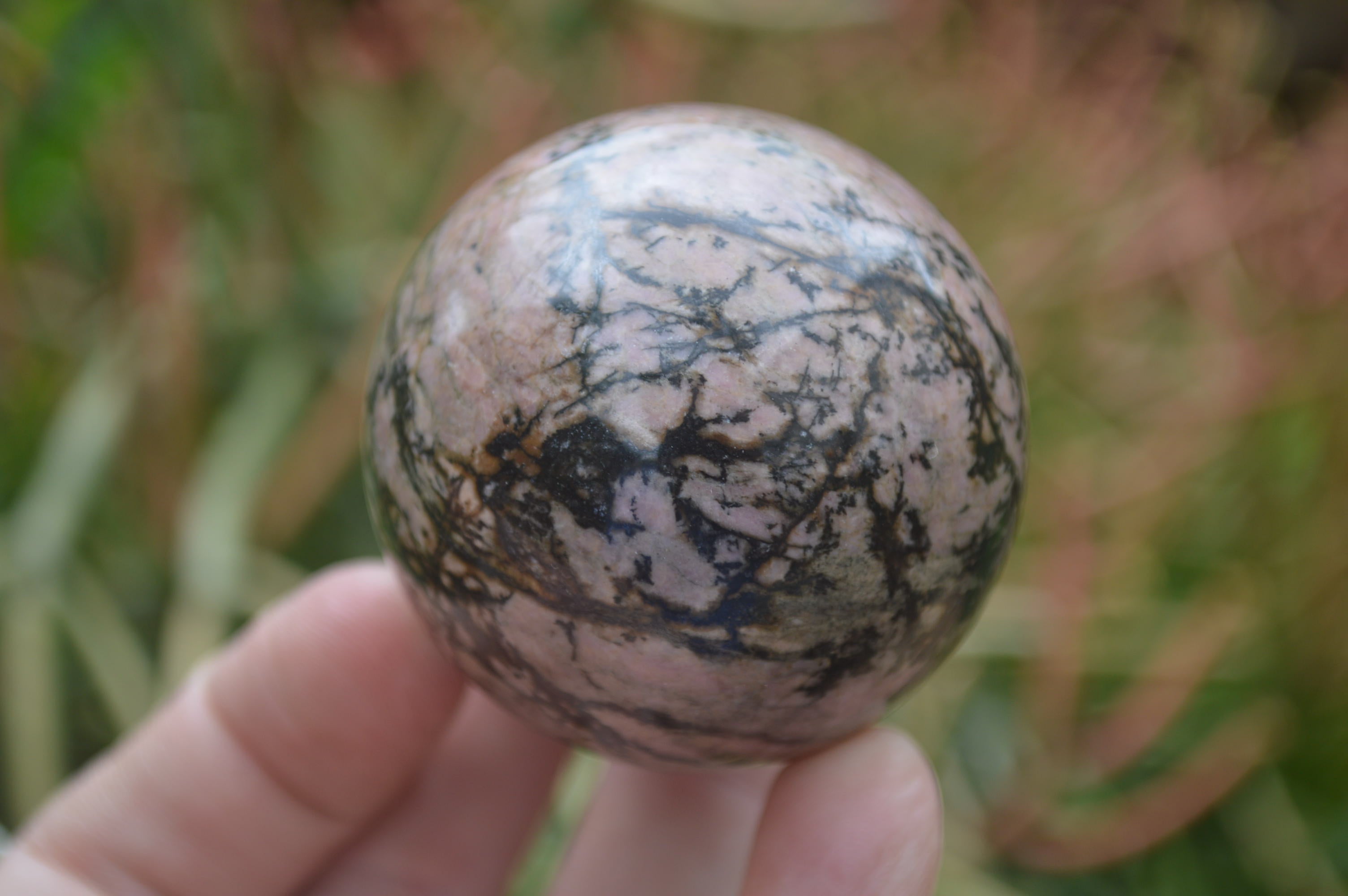 Polished Medium Rhodonite Sphere-Balls - Sold Per Item - From Madagascar - Toprock Gemstones and Minerals 