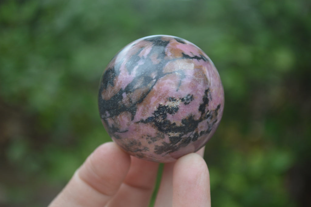 Polished Medium Rhodonite Sphere-Balls - Sold Per Item - From Madagascar - Toprock Gemstones and Minerals 