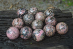 Polished Medium Rhodonite Sphere-Balls - Sold Per Item - From Madagascar - Toprock Gemstones and Minerals 