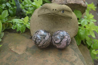 Polished Medium Rhodonite Sphere-Balls - Sold Per Item - From Madagascar - Toprock Gemstones and Minerals 
