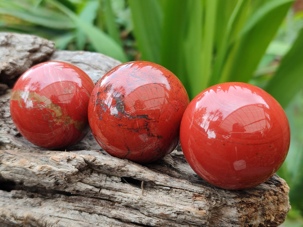 Polished Red Jasper Sphere-Balls - Sold Per Item - From Northern Cape, South Africa - Toprock Gemstones and Minerals 