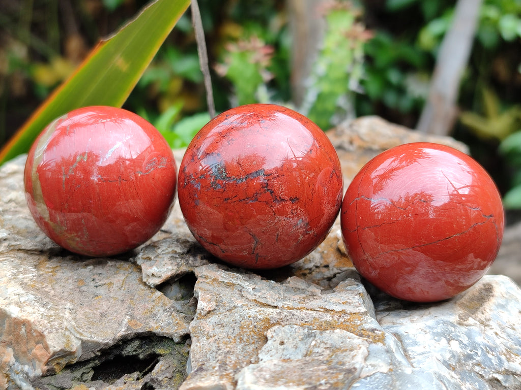 Polished Red Jasper Sphere-Balls - Sold Per Item - From Northern Cape, South Africa - Toprock Gemstones and Minerals 