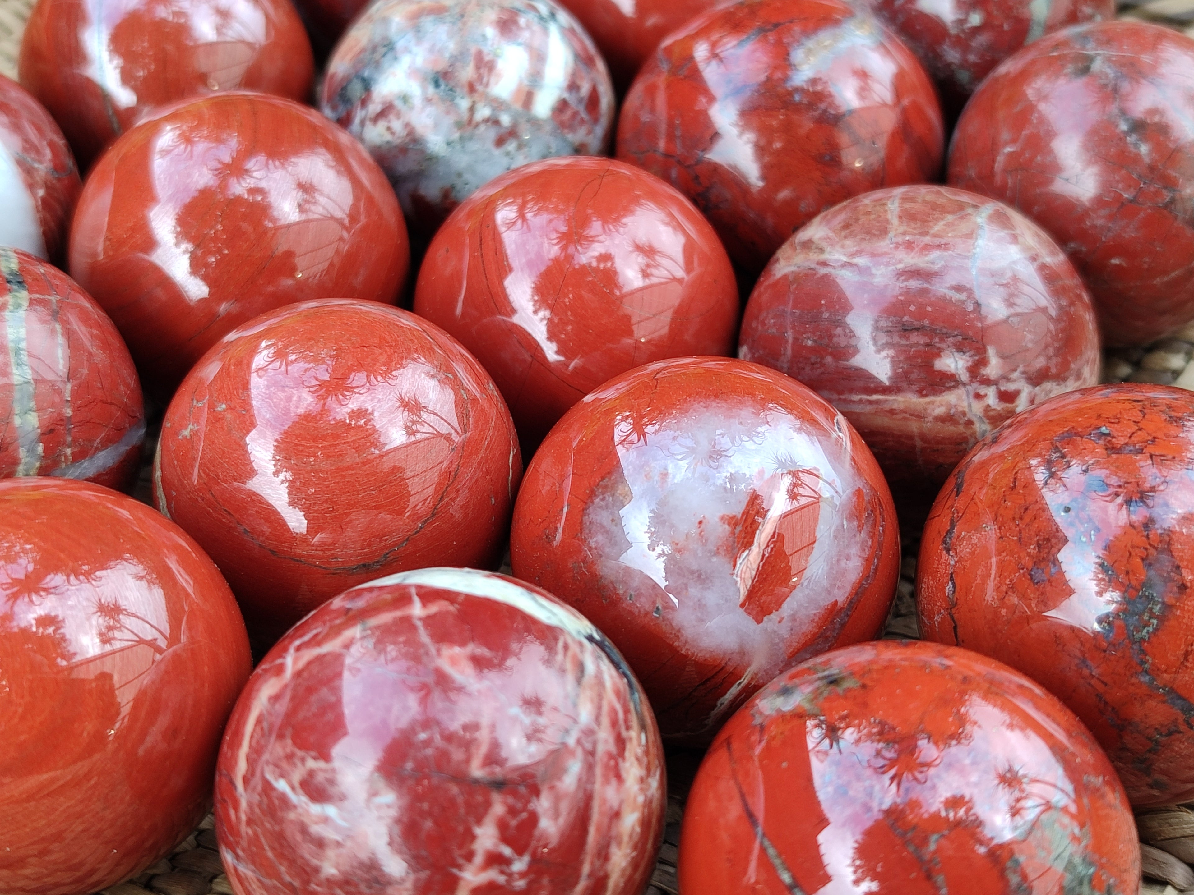 Polished Red Jasper Sphere-Balls - Sold Per Item - From Northern Cape, South Africa - Toprock Gemstones and Minerals 