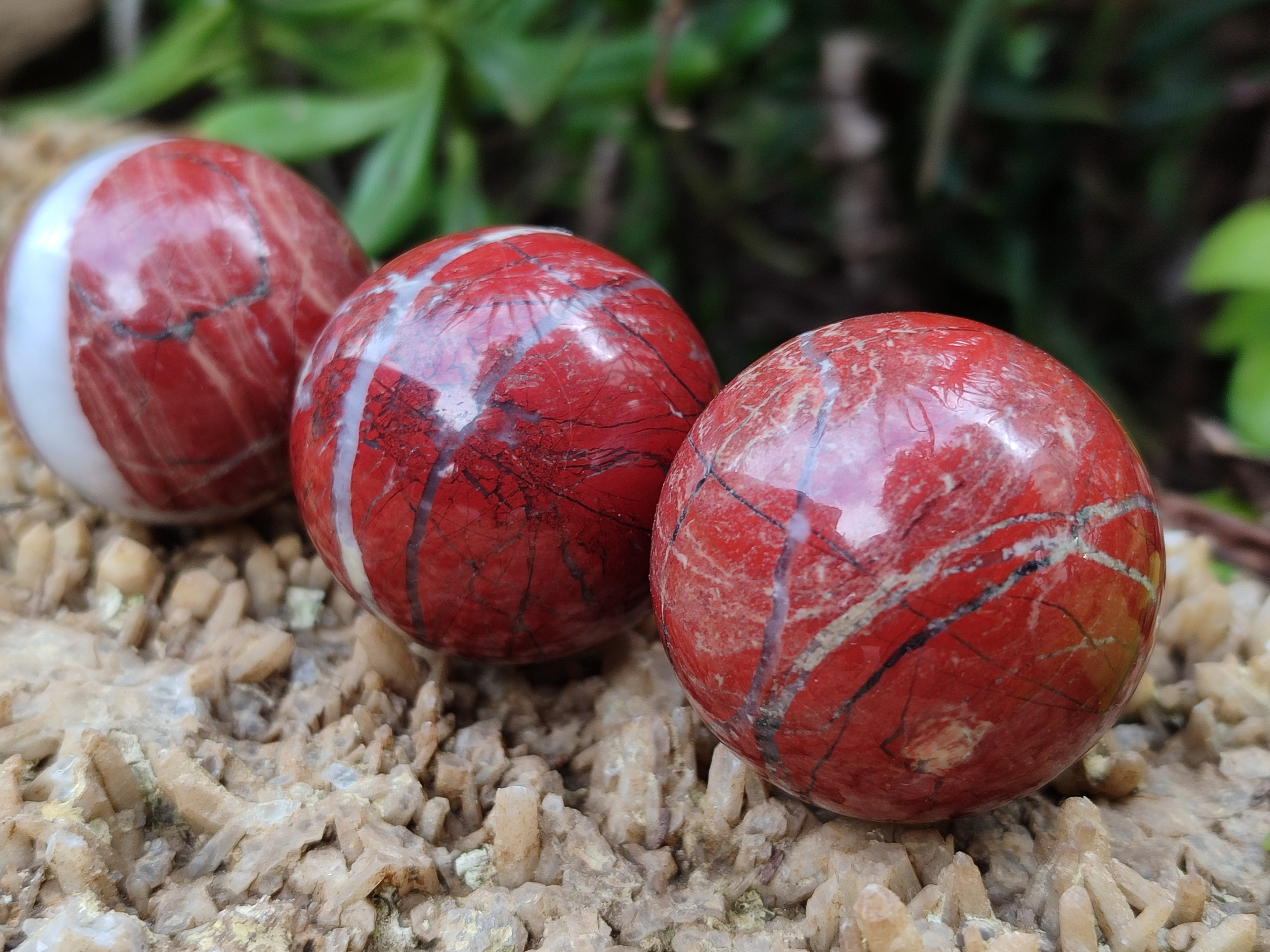 Polished Red Jasper Sphere-Balls - Sold Per Item - From Northern Cape, South Africa - Toprock Gemstones and Minerals 
