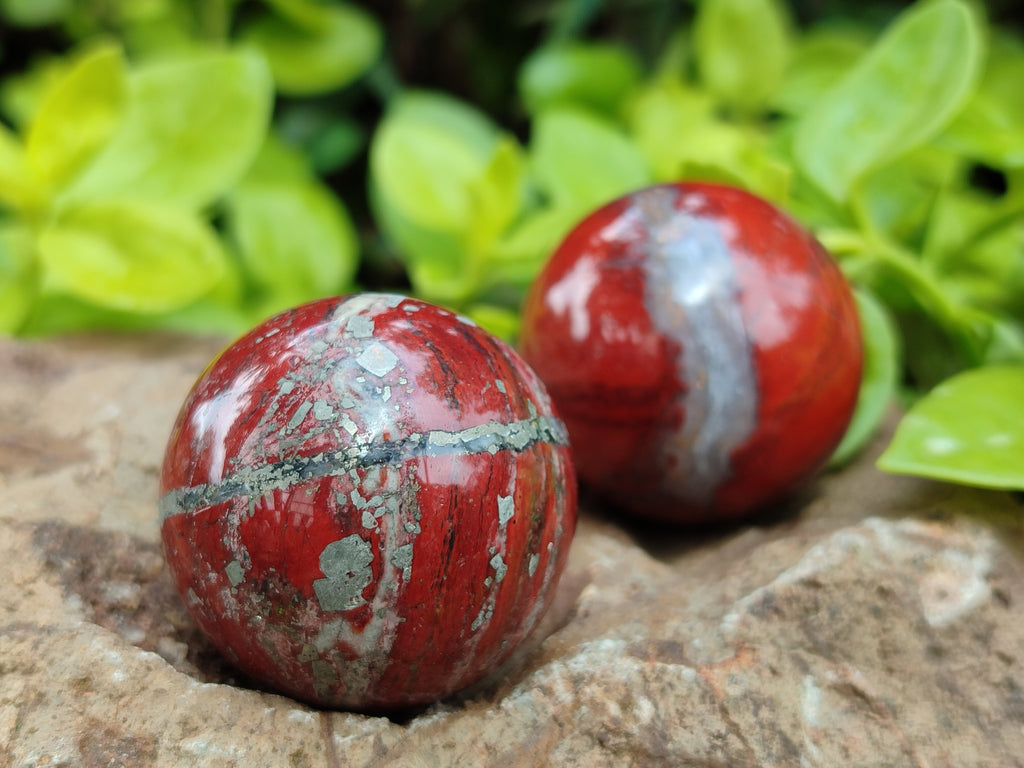 Polished Red Jasper Sphere-Balls - Sold Per Item - From Northern Cape, South Africa - Toprock Gemstones and Minerals 