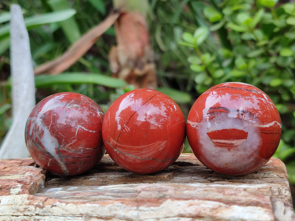 Polished Red Jasper Sphere-Balls - Sold Per Item - From Northern Cape, South Africa - Toprock Gemstones and Minerals 