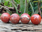 Polished Red Jasper Sphere-Balls - Sold Per Item - From Northern Cape, South Africa - Toprock Gemstones and Minerals 