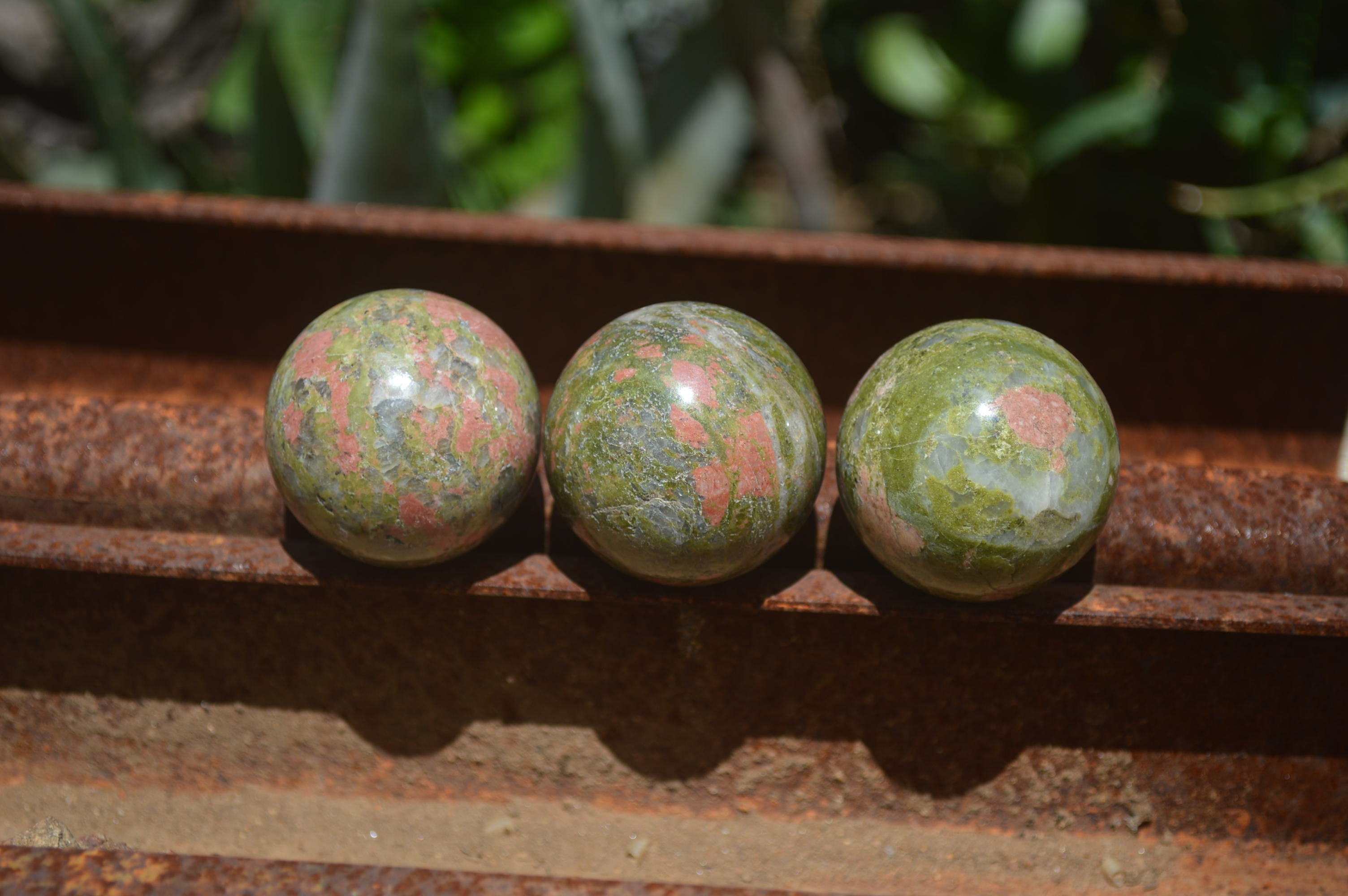 Polished Small Unakite Sphere-Balls - Sold Per Item - From Messina, South Africa - Toprock Gemstones and Minerals 
