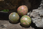 Polished Small Unakite Sphere-Balls - Sold Per Item - From Messina, South Africa - Toprock Gemstones and Minerals 