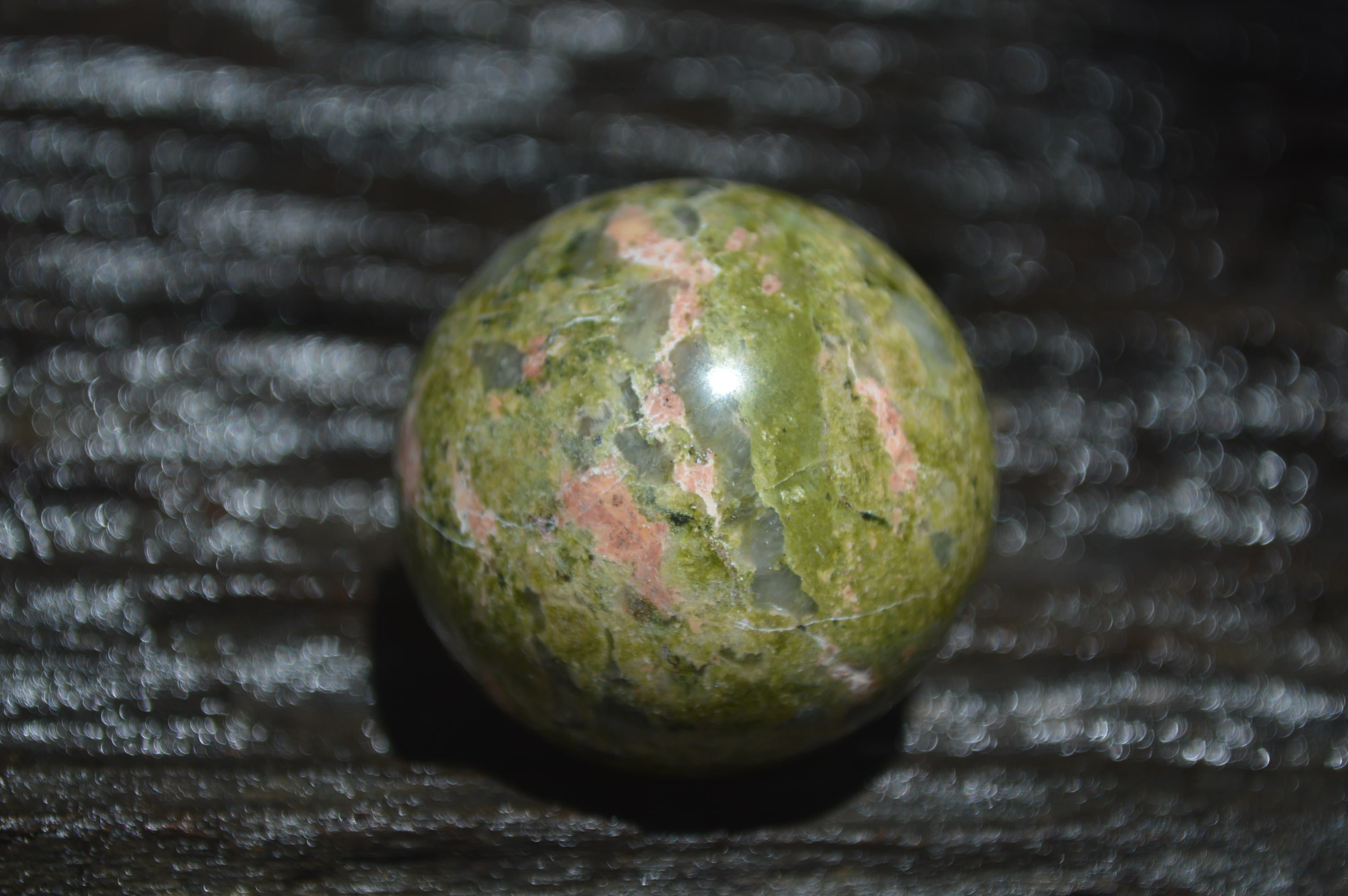 Polished Small Unakite Sphere-Balls - Sold Per Item - From Messina, South Africa - Toprock Gemstones and Minerals 