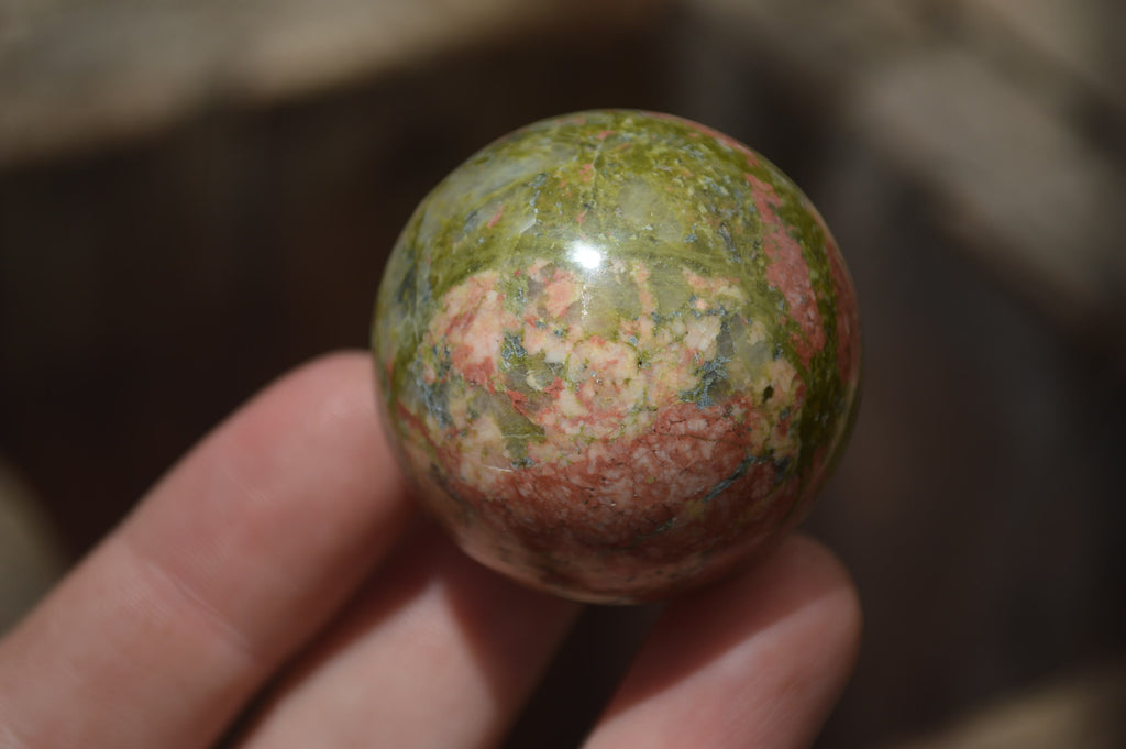 Polished Small Unakite Sphere-Balls - Sold Per Item - From Messina, South Africa - Toprock Gemstones and Minerals 