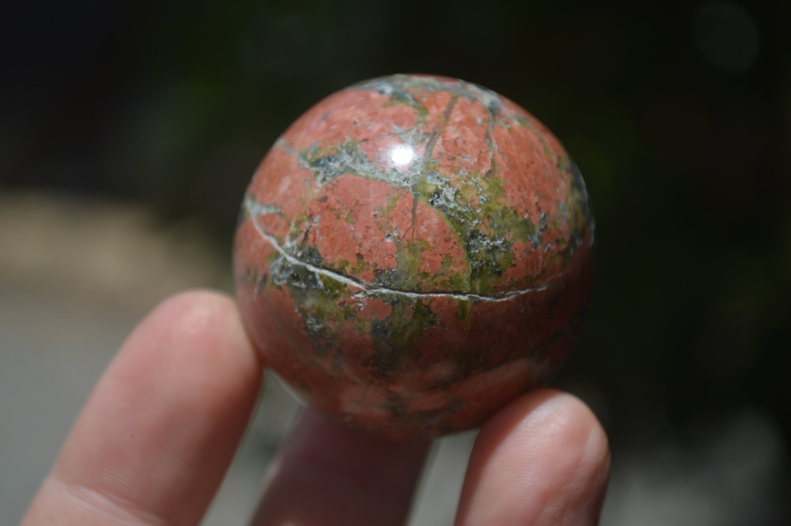 Polished Small Unakite Sphere-Balls - Sold Per Item - From Messina, South Africa - Toprock Gemstones and Minerals 
