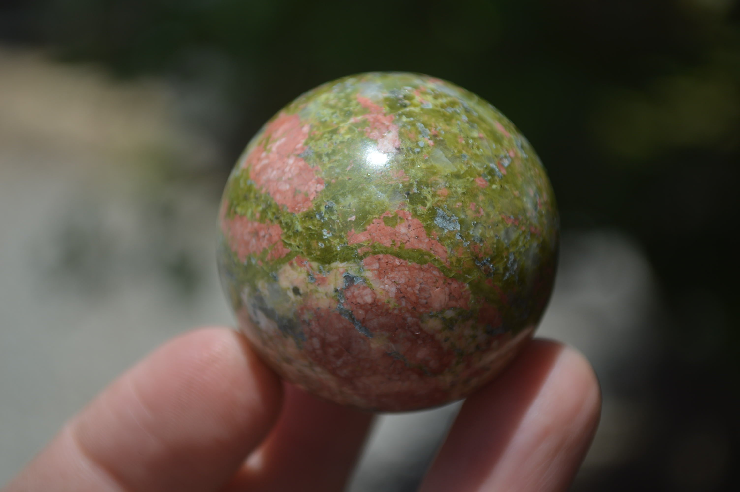 Polished Small Unakite Sphere-Balls - Sold Per Item - From Messina, South Africa - Toprock Gemstones and Minerals 