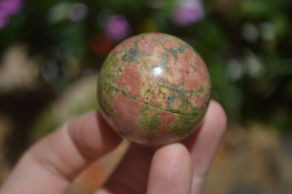 Polished Small Unakite Sphere-Balls - Sold Per Item - From Messina, South Africa - Toprock Gemstones and Minerals 