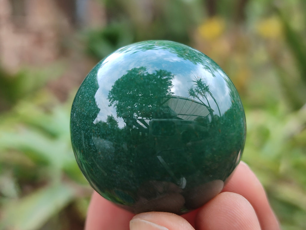 Polished Green Quartz Sphere-Balls - Sold Per Item - From Zimbabwe - Toprock Gemstones and Minerals 