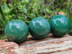 Polished Green Quartz Sphere-Balls - Sold Per Item - From Zimbabwe - Toprock Gemstones and Minerals 
