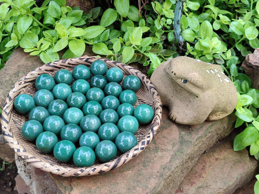 Polished Green Quartz Sphere-Balls - Sold Per Item - From Zimbabwe - Toprock Gemstones and Minerals 