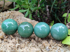 Polished Green Quartz Sphere-Balls - Sold Per Item - From Zimbabwe - Toprock Gemstones and Minerals 