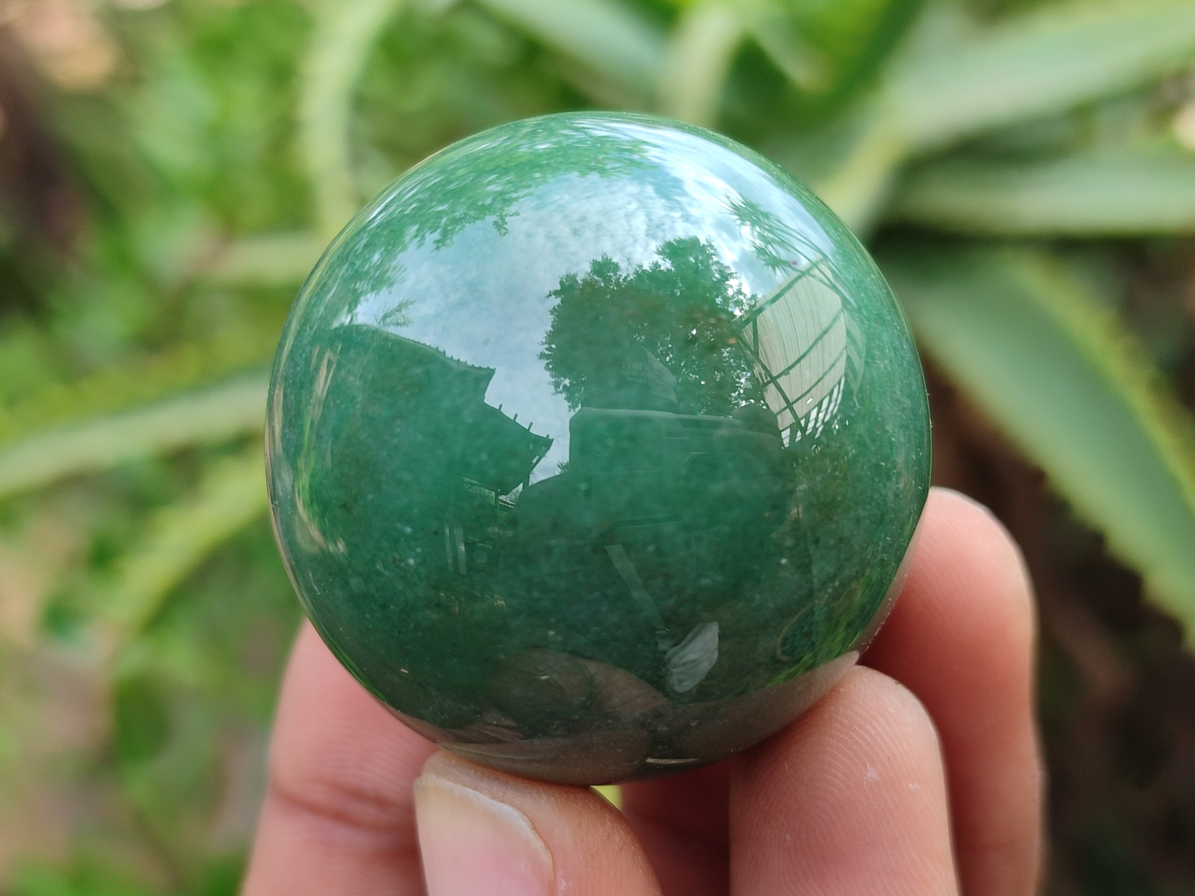 Polished Green Quartz Sphere-Balls - Sold Per Item - From Zimbabwe - Toprock Gemstones and Minerals 