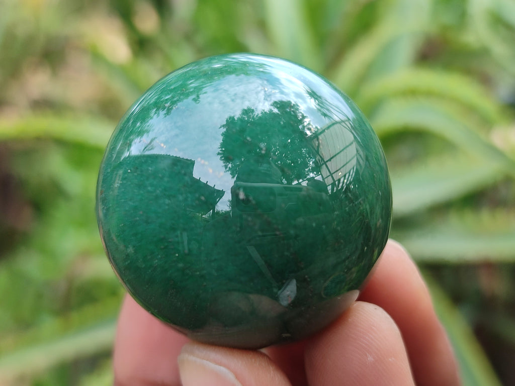 Polished Green Quartz Sphere-Balls - Sold Per Item - From Zimbabwe - Toprock Gemstones and Minerals 