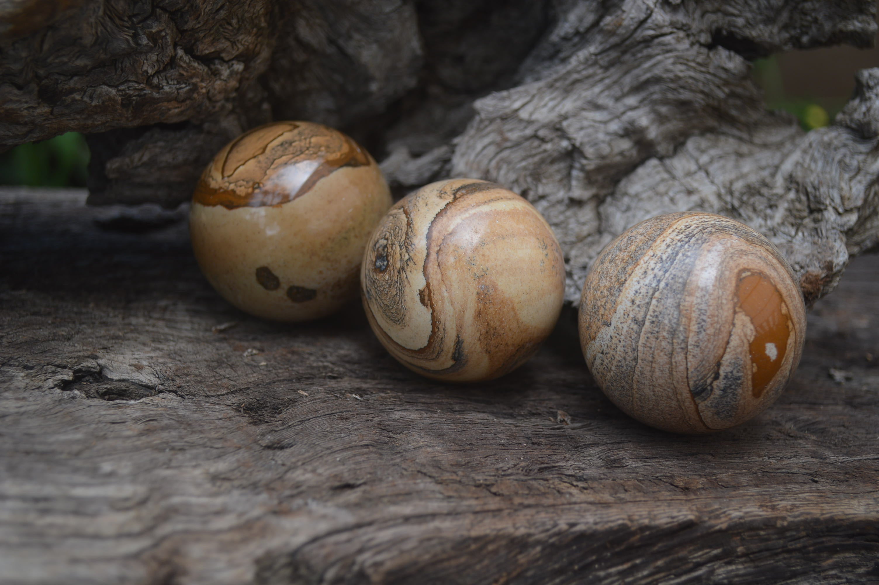 Polished Medium Namibian Desert Picture Stone Jasper Sphere-Balls - Sold Per Item - From Namibia - Toprock Gemstones and Minerals 