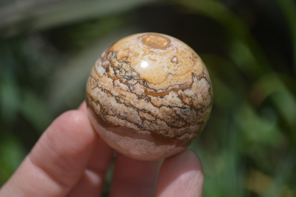 Polished Small Namibian Desert Picture Stone Jasper Sphere-Balls - Sold Per Item - From Namibia - Toprock Gemstones and Minerals 