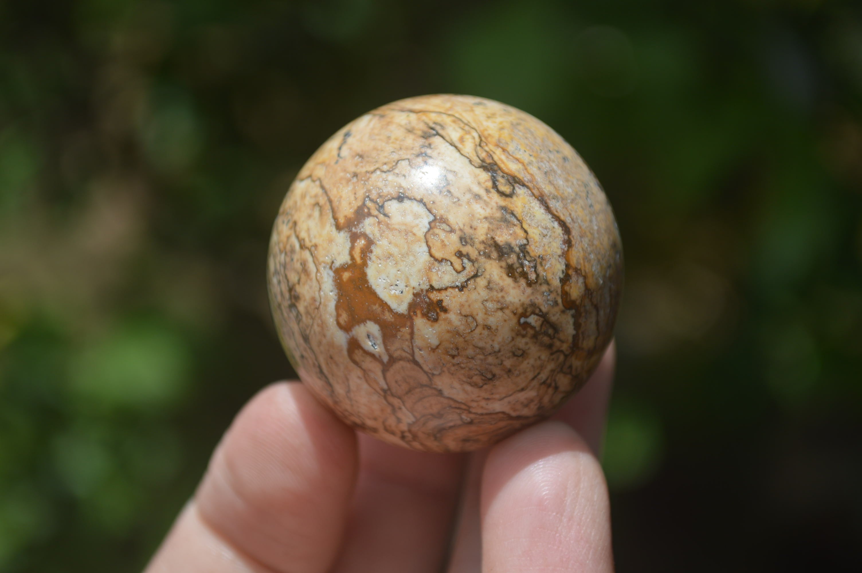 Polished Small Namibian Desert Picture Stone Jasper Sphere-Balls - Sold Per Item - From Namibia - Toprock Gemstones and Minerals 