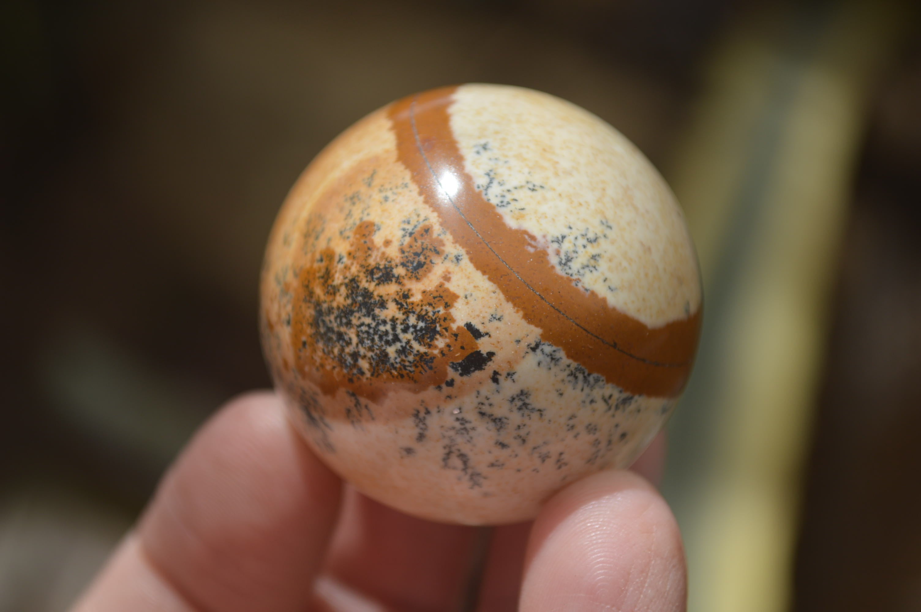 Polished Small Namibian Desert Picture Stone Jasper Sphere-Balls - Sold Per Item - From Namibia - Toprock Gemstones and Minerals 