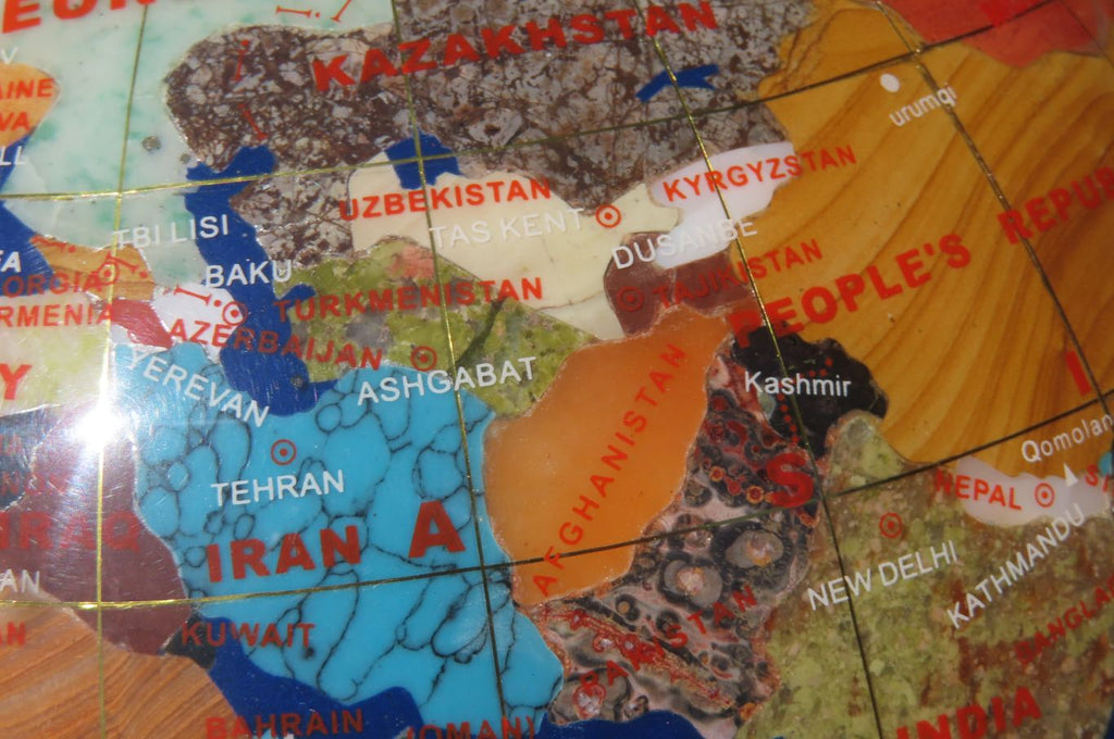 Polished Lapis Lazuli World Globe x 1 From China - Toprock Gemstones and Minerals 