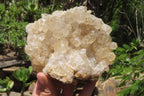 Natural Limonite Quartz Clusters x 3 From Zambia - Toprock Gemstones and Minerals 