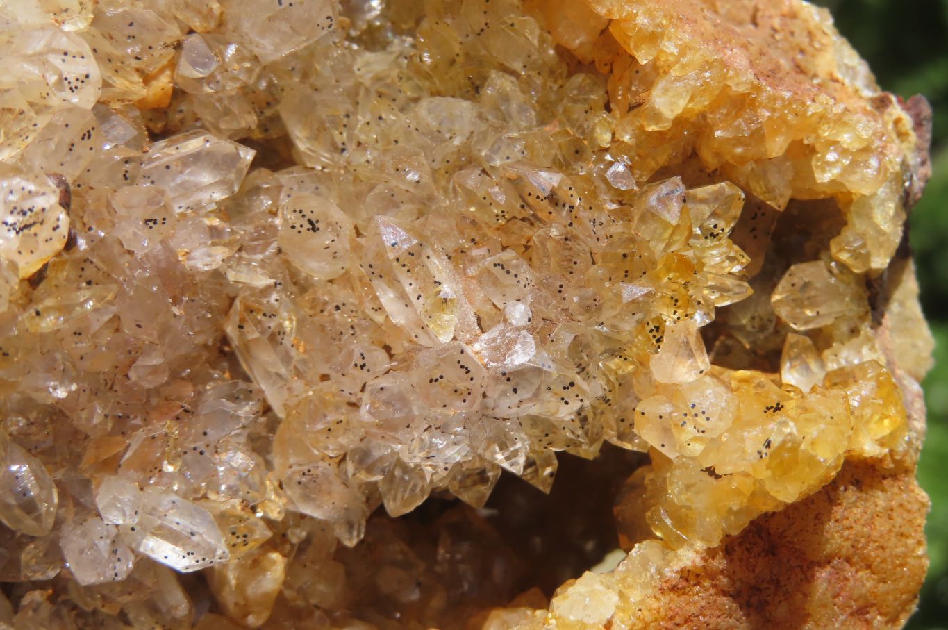 Natural Limonite Quartz Clusters x 3 From Zambia - Toprock Gemstones and Minerals 