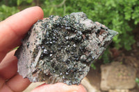 Natural Libethenite Crystals On Dolomite Matrix Specimens x 4 From Shituru, Congo