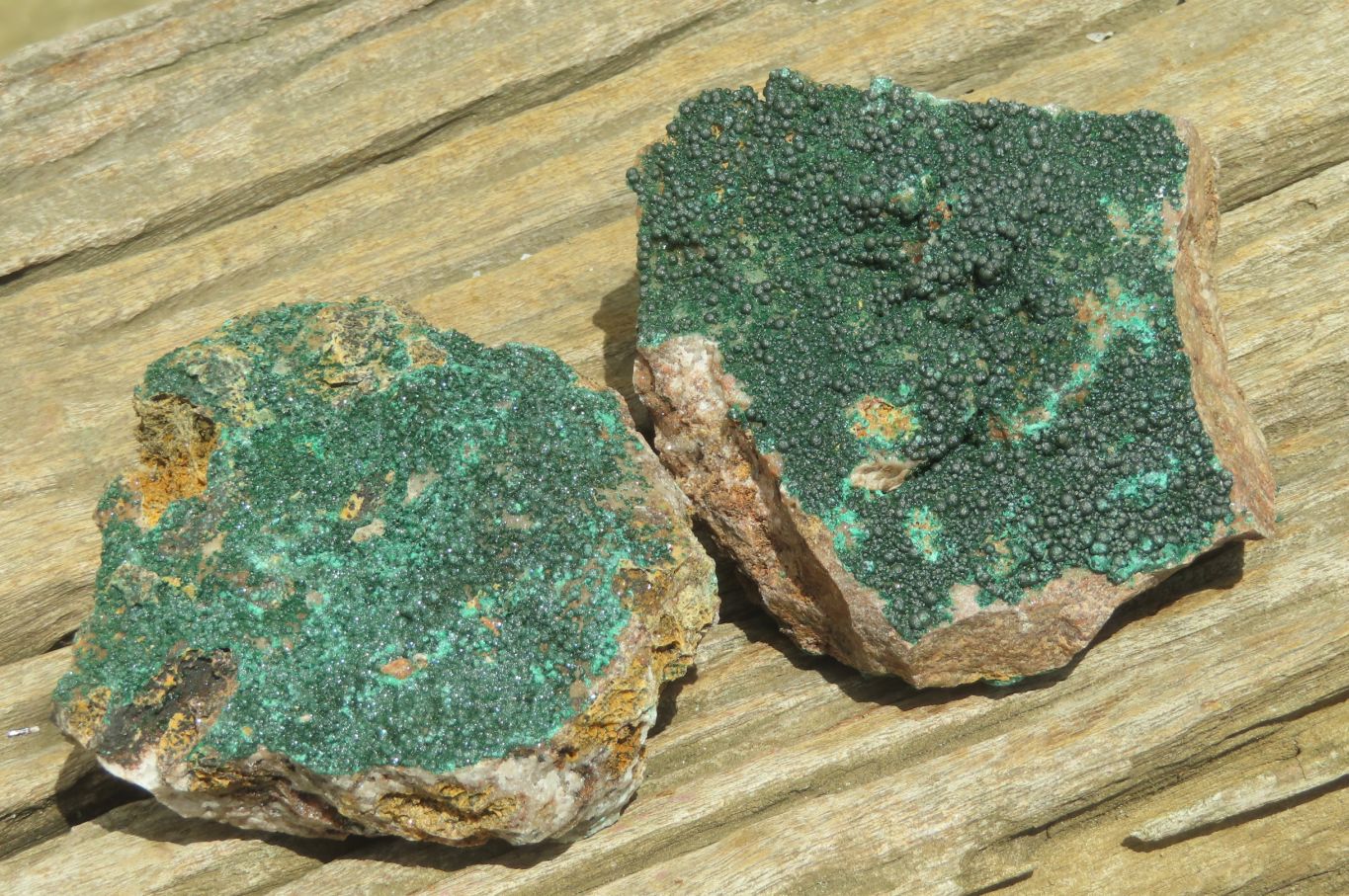 Natural Botryoidal Malachite Specimens x 6 From Tenke Fungurume, Congo - Toprock Gemstones and Minerals 